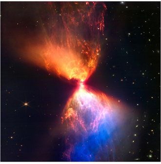 Empire Art Direct Constellation Taurus Fiery Hourglass Free-Floating Reverse Printed Tempered Glass Wall Art