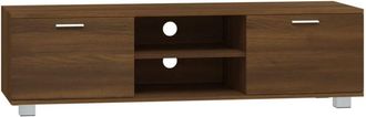 vidaXL Tv Cabinet Brown Oak 140x40.5x35 cm Engineered Wood Vidaxl