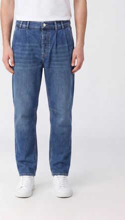 Brunello Cucinelli Jeans straight fit in denim di cotone con pinces
