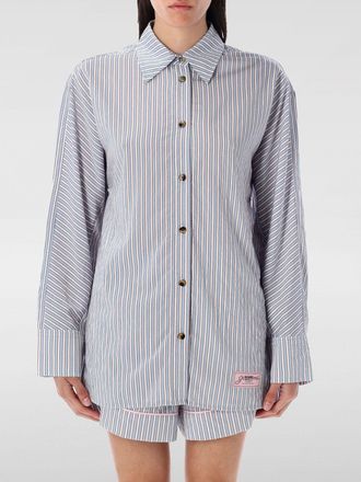 Ganni Camicia classica Ganni in cotone a righe