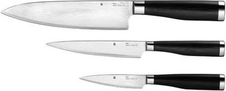 WMF Juego De Cuchillos De Cocina Wmf Yari 3 Piezas Acero Damasco Ergon&oacute;mico