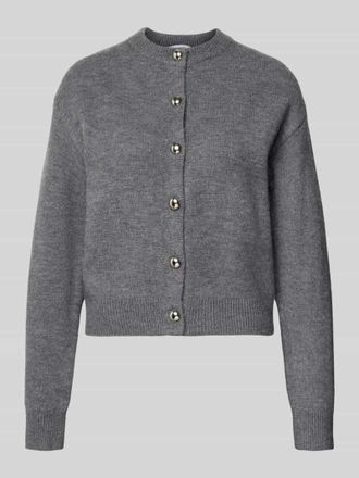 Mango Cardigan mit Woll-Anteil Modell FELIPE in Mittelgrau, Gr&ouml;&szlig;e XL