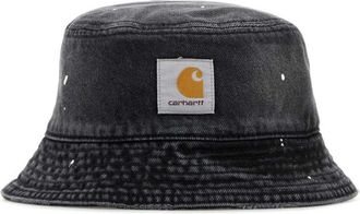 Carhartt Work in Progress Black Belmar Logo Bucket Hat