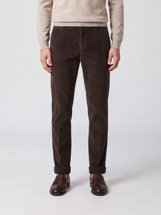 Dondup Pantaloni chino Gaubert slim fit in velluto a coste