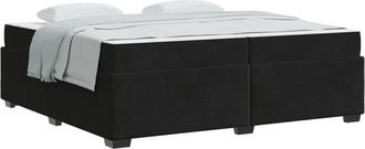 vidaXL Estructura De Cama Con Colch&oacute;n Negro 200 X 200 Cm Tela Vidaxl