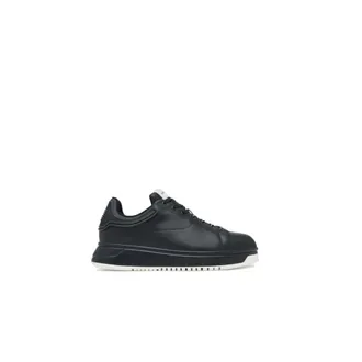 Emporio Armani Sneakers, male, Black, 9 UK, Low Top Trainers