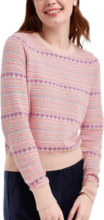 Draper James Fairisle Crewneck Sweater