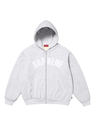 SUPREME Felpa con zip - Grigio