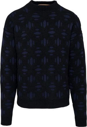 Aztech Mountain snowflake crew-neck sweater - Black