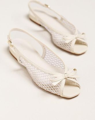 Maeve Mesh Slingback Flats