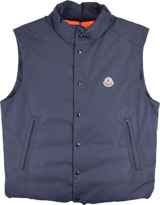 Moncler Pilat quilted stud-fastening gilet - men - Polyester/Down/Feather/Polyamide - 4 - Blue