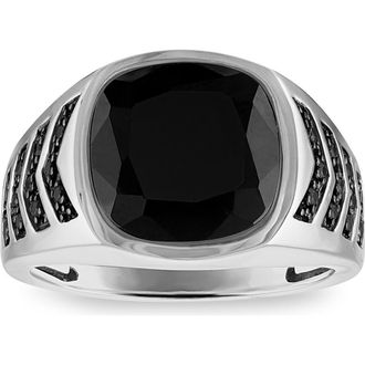 Esquire Onyx & Black Spinel Ring at Nordstrom Rack, Size 10