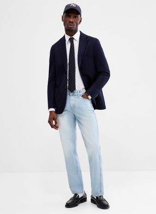 DL1961 Mens Vintage-blue Noah jean Straight fit