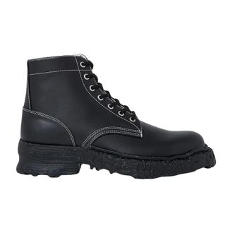 Miharayasuhiro Vintage-Like Sole Boots - male - MIHARA YASUHIRO - Lace-up Boots - Black - 5 UK - Shoes