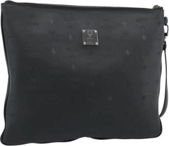 MCM Pre-owned Clutch Bag - Dames - Vintage Clutch - Zwart - ONE Size - Leer - Vintage