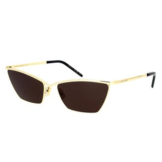 Saint Laurent Sunglasses, female, Yellow, 57 MM, Cat-Eye Sunglasses
