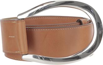 Polo Ralph Lauren Leren Riem - Dames - Riemen - Bruin - S - Leer - Accessoires