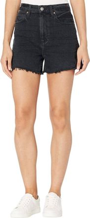 Paige Dani Raw Hem Short In Dark Raven