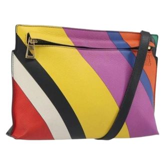 Loewe Pre-owned Shoulder Bag - Dames - Pre-owned - Veelkleurig - Maat: ONE Size Leer