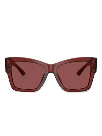 Dolce & Gabbana Eyewear printed-arms sunglasses - Red