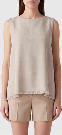 Max Mara S Max Mara Top in lino e cotone