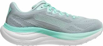Saucony Womens Ride 19 Running Shoes In Cloud/aqua