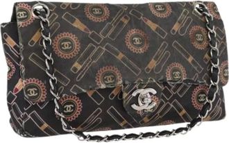 Chanel Pre-owned Shoulder Bags, female, Brown, Size: ONE SIZE Pre-owned Vintage Satin Shoulder Bag