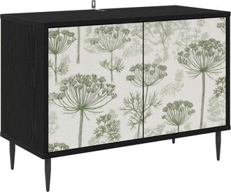 vidaXL Mueble De Tv Gotha 69 X 33 X 50,5 Cm Roble Negro Vidaxl