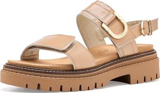 Naot Trinity Womens Sandals Camel Crinkle Patent Leather : EU 41 (US Womens 10) M