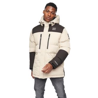 Crosshatch Squadage Panel Jacket Mens - Off-White - Size X-Large
