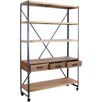 Milani Home Milani Home - nepo - libreria in legno e acciaio