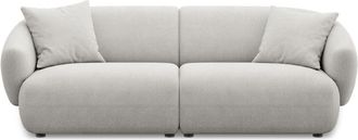 Castlery Auburn Sofa Customized, Medium Grey Performance Fleece, Spill Resistant, Modular for Sofas, Castlery