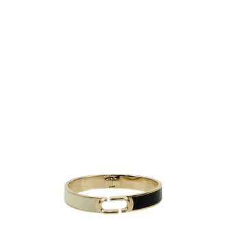 Marc Jacobs Damens Armb&auml;nder Messing Schwarz/Hellbeige