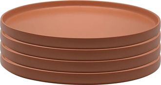 Zulay Kitchen The Rim Dinner Plate - Set of 4