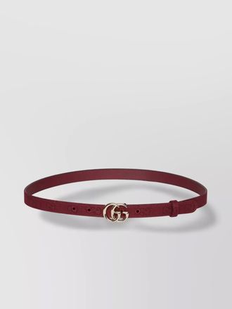 Gucci gg buckle leather belt