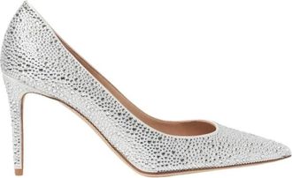 Scarosso Greta Pump - Dames - Pumps - Grijs - 36 EU - Leer - Schoenen