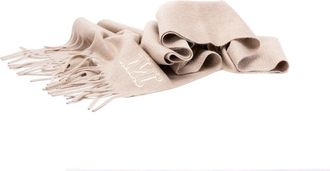 Max Mara Monogram Embroidered Cashmere Stole