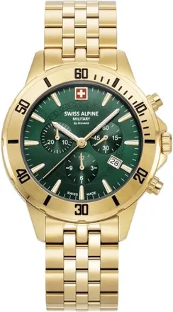 Swiss Alpine Military Accessoires, Heren, Geel, ONE Size, Chronograaf Horloge