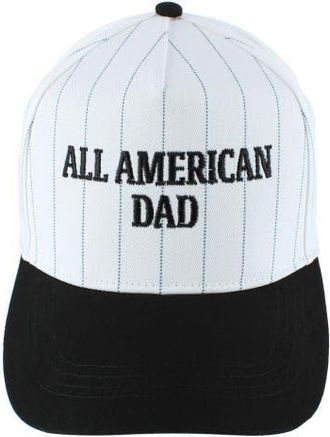 Trafalgar Store All American Dad Pinstripe Baseball Hat in Black at Nordstrom