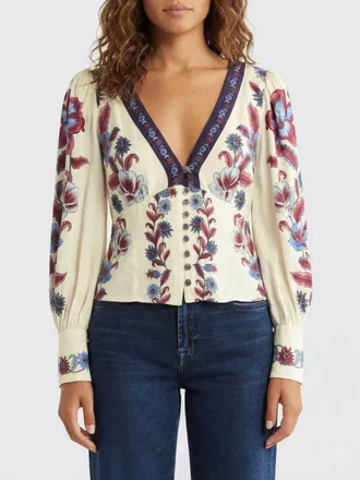 Farm Rio Malu Floral Printed Viscose Shirt