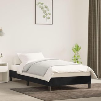 vidaXL Estructura De Cama Sin Colch&oacute;n Terciopelo Negro 80x200 Cm Vidaxl