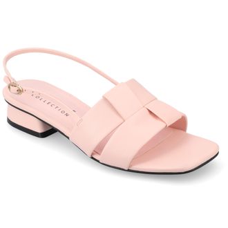 Journee Collection Women & apos;s Tabatha Medium and Wide Width Flat Sandals