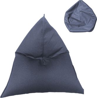 Mobili Rebecca Mobili Rebecca - Rebecca Mobili Funda Puf Pera Funda Vac&iacute;a Cremallera De Poli&eacute;ster Azul 50x110x130