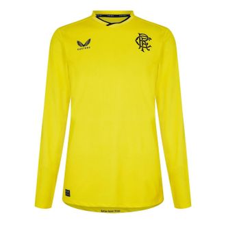 Castore Heren Rangers FC T-shirt met lange mouwen (Geel)