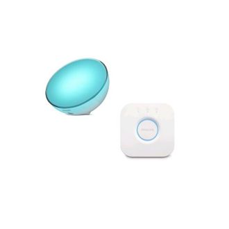 Philips Lampe &Agrave; Poser Connect&eacute;e Philips Hue Go Led Nomade + Pont De Connexion Philips Hue Bridge