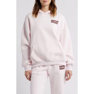 Princess Polly Brand Logo Hoodie in Pink at Nordstrom, Size 12