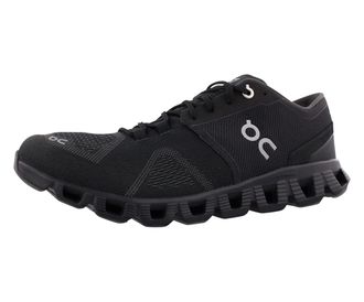 On Womens Cloud X Textile Synthetic Black Asphalt Trainers 9 UK