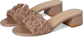 Stuart Weitzman MEADOW BLOCK SLIDE 35 Womens Sandals Fawn : 5.5 M, Leather