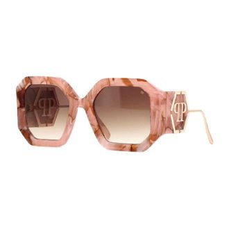 Philipp Plein SPP067 06Z8 Shiny Pink Marble/Gold/Brown Gradient