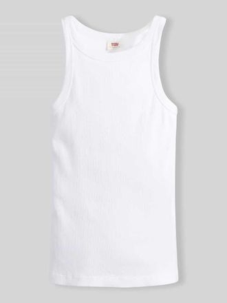 Levi's Slim Fit Top aus Rippstrick in Weiss, Gr&ouml;&szlig;e XS
